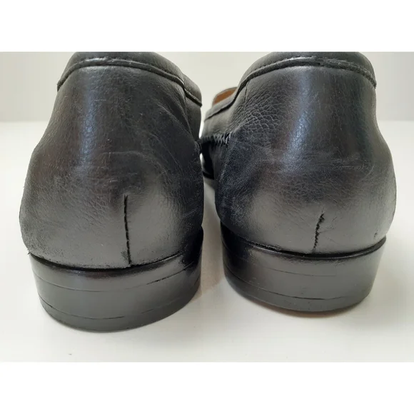 Giorgio Brutini Le Glove 671311 Size 8M Leather Slip On Men's Black Loafers - Picture 5 of 8